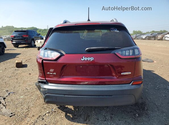 1C4PJMLB6KD180998 2019 JEEP CHEROKEE Бордовый Вид сзади
