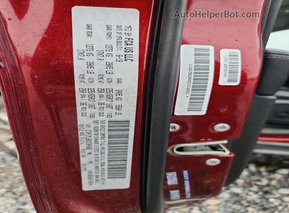 1C4PJMLB6KD304882 2019 JEEP CHEROKEE Red VIN კოდის სტიკერის ხედი