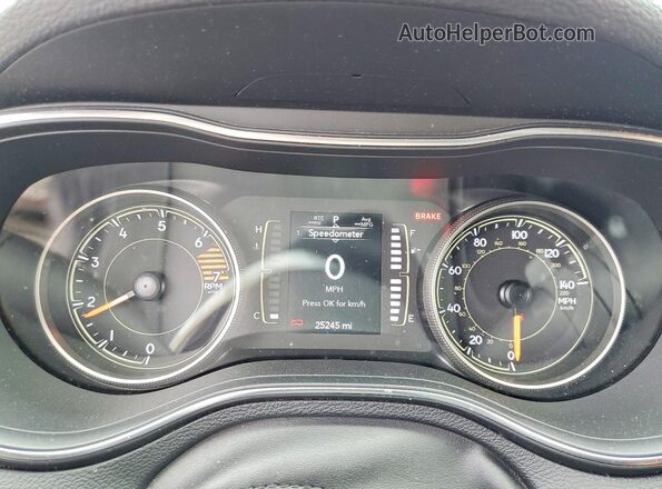 1C4PJMLB7LD646990 2020 JEEP CHEROKEE Burgundy Instrument cluster view