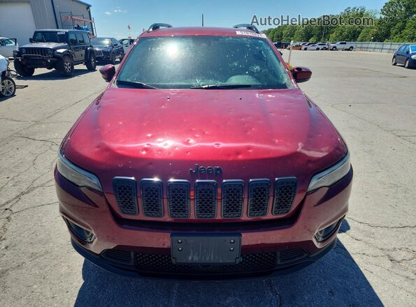 1C4PJMLB7MD210397 2021 JEEP CHEROKEE Maroon Vista frontal