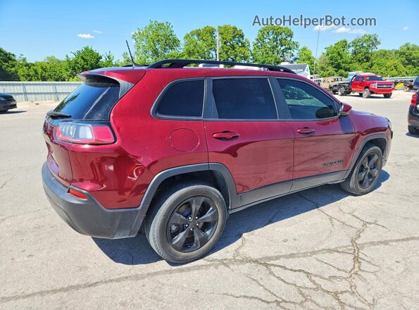 1C4PJMLB7MD210397 2021 JEEP CHEROKEE Maroon Trasero derecho