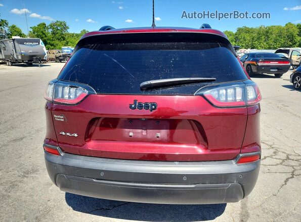 1C4PJMLB7MD210397 2021 JEEP CHEROKEE Maroon Vista trasera