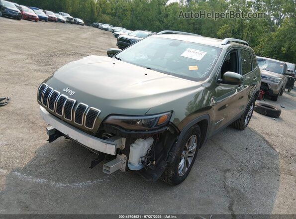 1C4PJMLB8KD139806 2019 JEEP CHEROKEE Green წინა მარცხენა ხედი სამი მეოთხედიდან