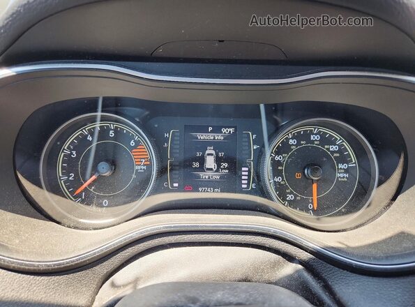 1C4PJMLB8KD355137 2019 JEEP CHEROKEE Черный Вид щитка приборов