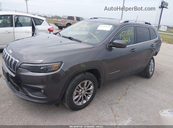 1C4PJMLB8MD117999 2021 JEEP CHEROKEE Gray წინა მარცხენა ხედი სამი მეოთხედიდან