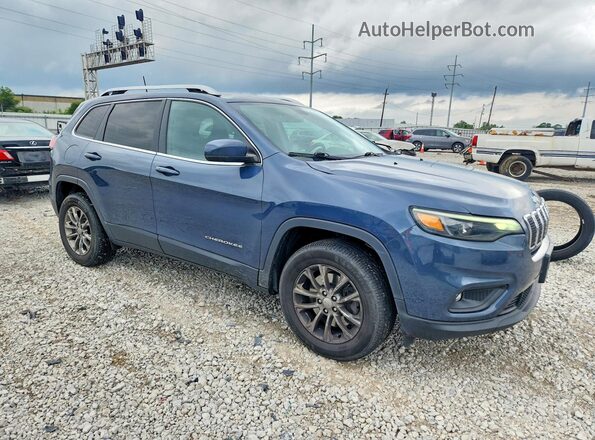 1C4PJMLB9KD478719 2019 JEEP CHEROKEE Blue Delantero derecho