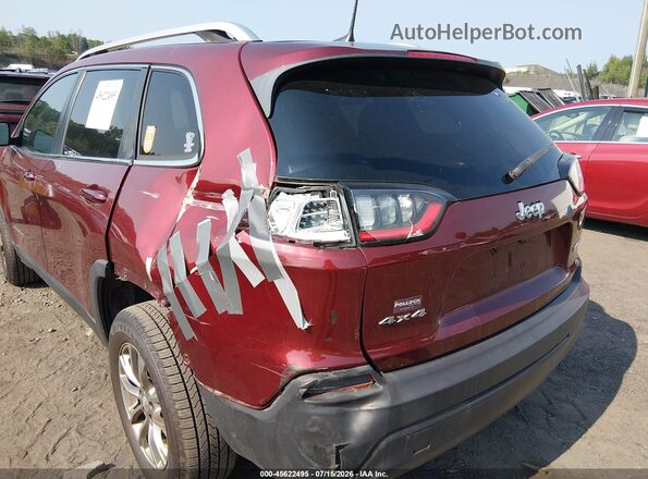 1C4PJMLBXKD181636 2019 JEEP CHEROKEE Maroon წინა ხედი