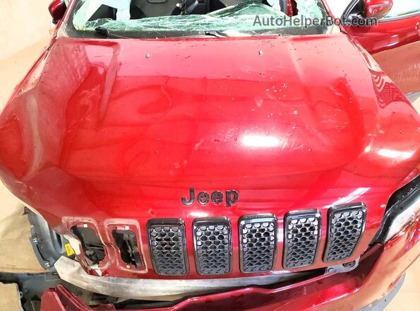 1C4PJMLBXMD131502 2021 JEEP CHEROKEE Maroon Вид підкапотного простору