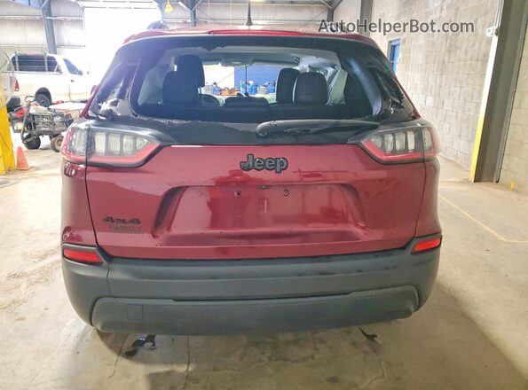 1C4PJMLBXMD131502 2021 JEEP CHEROKEE Maroon Вид ззаду