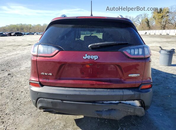 1C4PJMLX0KD433079 2019 JEEP CHEROKEE Бордовый Вид сзади