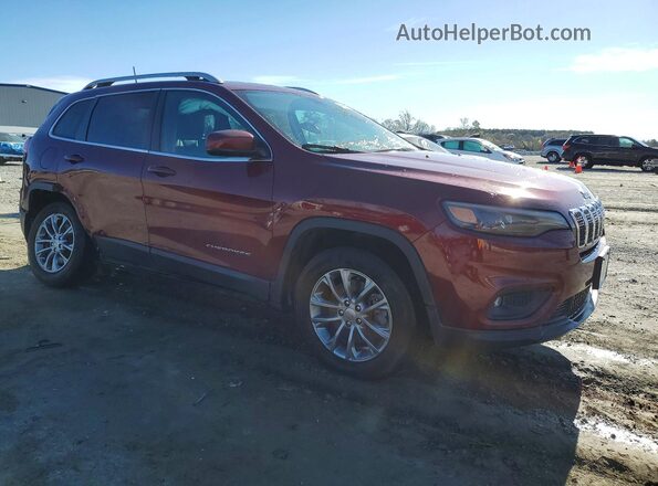 1C4PJMLX0KD433079 2019 JEEP CHEROKEE Бордовый Передняя правая четверть