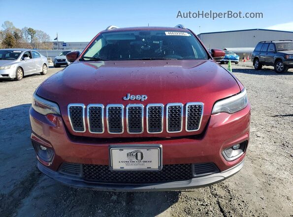 1C4PJMLX0KD433079 2019 JEEP CHEROKEE Бордовый Вид спереди