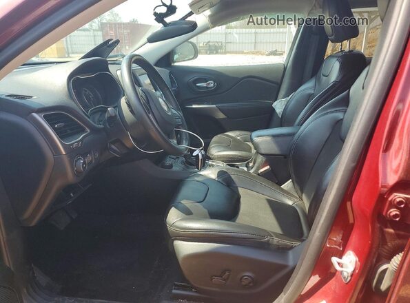 1C4PJMLX0KD433079 2019 JEEP CHEROKEE Бордовый Вид салона спереди