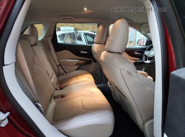 1C4PJMLX0LD631145 2020 JEEP CHEROKEE Burgundy Вид задньої частини салону