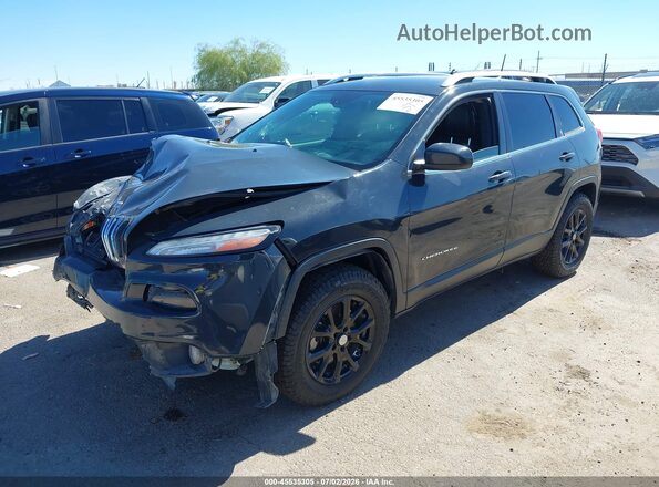 1C4PJMLX3JD569463 2018 JEEP CHEROKEE Gray წინა მარცხენა ხედი სამი მეოთხედიდან