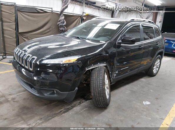 1C4PJMLX8JD602487 2018 JEEP CHEROKEE Black Առջևի ձախ երեք քառորդ տեսարան