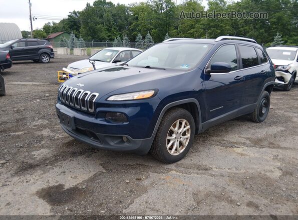 1C4PJMLX9JD522406 2018 JEEP CHEROKEE Синий Передняя левая четверть