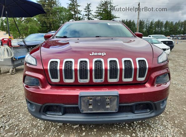 1C4PJMLX9JD602806 2018 JEEP CHEROKEE Burgundy Դիմացի տեսք