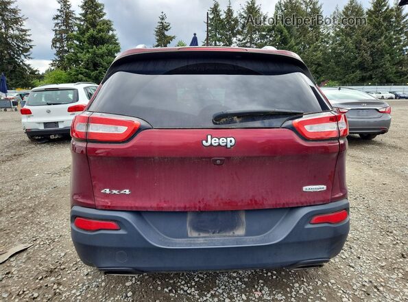 1C4PJMLX9JD602806 2018 JEEP CHEROKEE Burgundy Հետևի տեսք