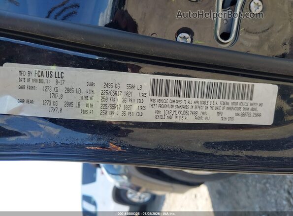 1C4PJMLXXJD517408 2018 JEEP CHEROKEE Black Engine compartment view
