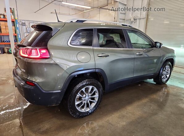 1C4PJMLXXKD305075 2019 JEEP CHEROKEE Зеленый Задняя правая четверть