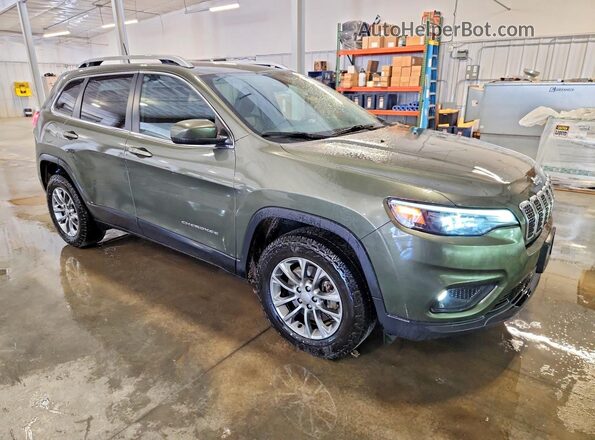 1C4PJMLXXKD305075 2019 JEEP CHEROKEE Зеленый Передняя правая четверть