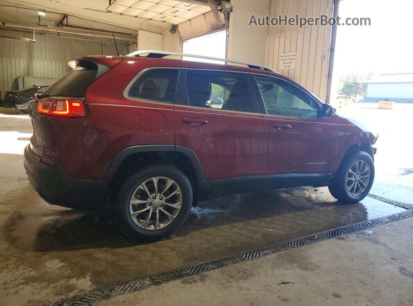 1C4PJMMX4MD151268 2021 JEEP CHEROKEE Burgundy Trasero derecho