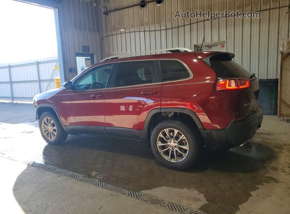 1C4PJMMX4MD151268 2021 JEEP CHEROKEE Burgundy Trasero izquierdo