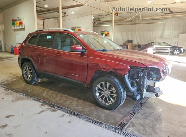 1C4PJMMX4MD151268 2021 JEEP CHEROKEE Burgundy Delantero derecho