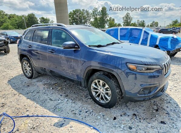 1C4PJMMX4MD230925 2021 JEEP CHEROKEE Синий Передняя правая четверть