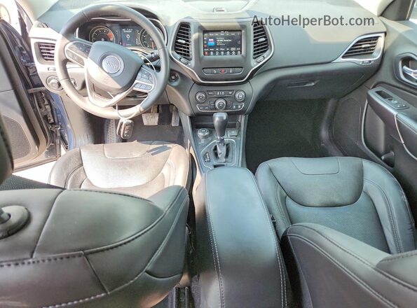 1C4PJMMX4MD230925 2021 JEEP CHEROKEE Синий Вид панели приборов