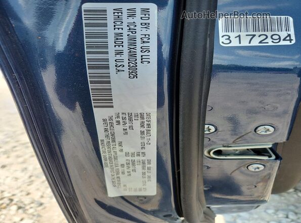1C4PJMMX4MD230925 2021 JEEP CHEROKEE Синий Вид наклейки с VIN-кодом