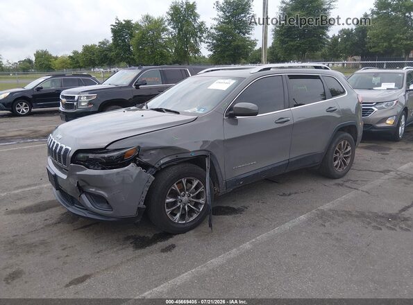 1C4PJMMX5MD123656 2021 JEEP CHEROKEE Gray Vista tres cuartos delantera izquierda