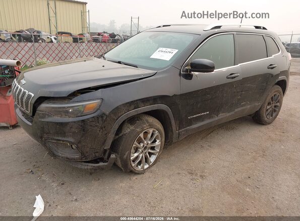 1C4PJMMX6MD100581 2021 JEEP CHEROKEE Черный Передняя левая четверть