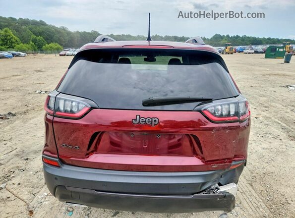 1C4PJMMX6MD145133 2021 JEEP CHEROKEE Red უკანა ხედი
