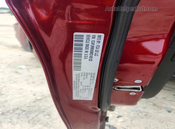 1C4PJMMX6MD145133 2021 JEEP CHEROKEE Red VIN კოდის სტიკერის ხედი
