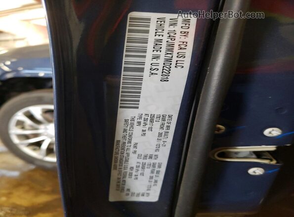 1C4PJMMX7MD222818 2021 JEEP CHEROKEE Blue Widok wnętrza 360 stopni