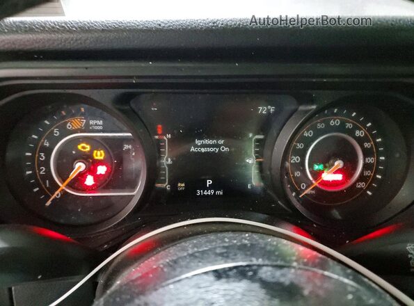 1C4PJXANXSW646340 2025 JEEP WRANGLER Gray Vista del cuadro de instrumentos