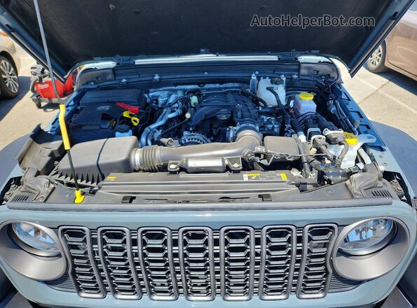 1C4PJXDG2SW535780 2025 JEEP WRANGLER Серый Вид задней части салона