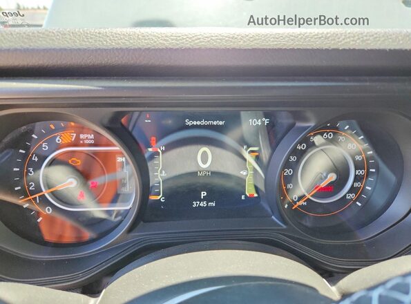 1C4PJXDG2SW535780 2025 JEEP WRANGLER Серый Вид щитка приборов