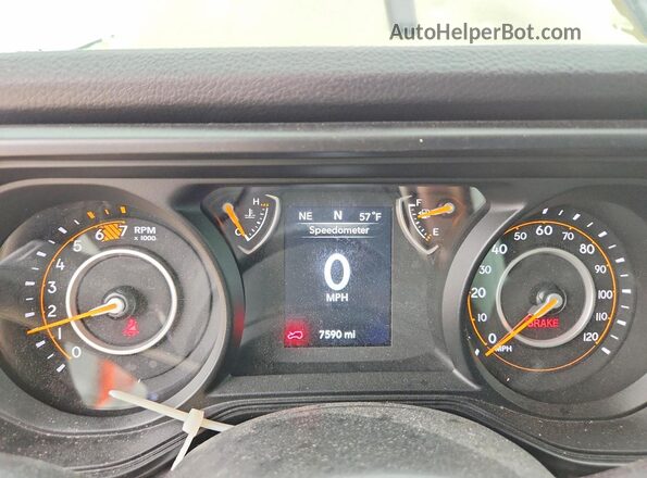 1C4PJXDG2SW581044 2025 JEEP WRANGLER Tan ხელსაწყოთა პანელის ხედი
