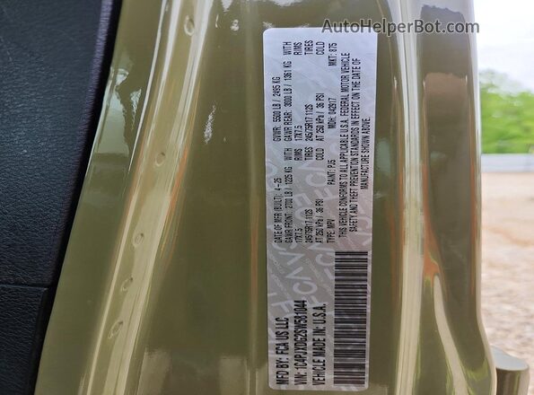 1C4PJXDG2SW581044 2025 JEEP WRANGLER Tan ძრავის განყოფილების ხედი