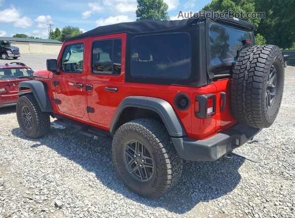1C4PJXDG4RW307905 2024 JEEP WRANGLER Red Задня ліва чверть