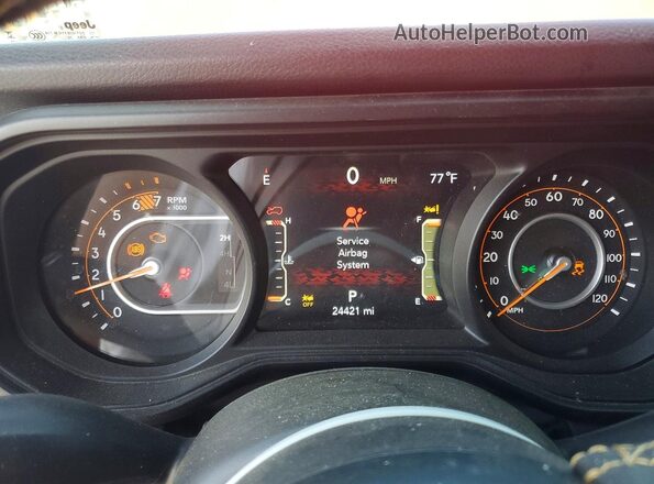 1C4PJXDG4RW307905 2024 JEEP WRANGLER Red Вид щитка приладів