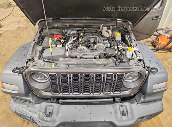 1C4PJXDG7RW282420 2024 JEEP WRANGLER Gray Շարժիչի բաժամունքի տեսք
