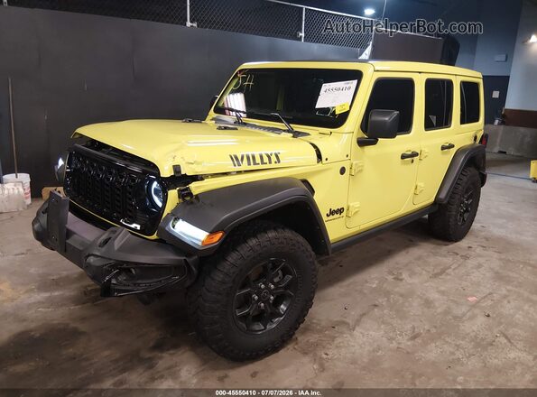 1C4PJXDG8RW287321 2024 JEEP WRANGLER Yellow Передня ліва чверть