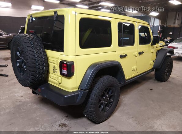 1C4PJXDG8RW287321 2024 JEEP WRANGLER Yellow Задня права чверть
