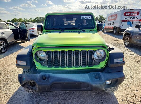 1C4PJXDG9SW536585 2025 JEEP WRANGLER Зеленый Вид спереди