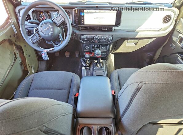 1C4PJXDG9SW650442 2025 JEEP WRANGLER Зеленый Вид панели приборов
