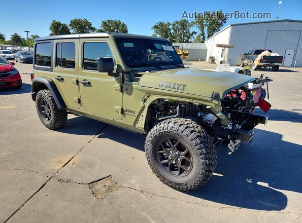1C4PJXDG9SW650442 2025 JEEP WRANGLER Зеленый Передняя правая четверть